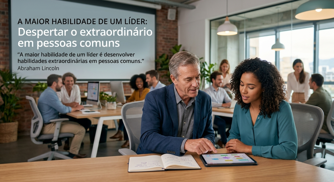 A maior habilidade de um líder é despertar o potencial de pessoas comuns.